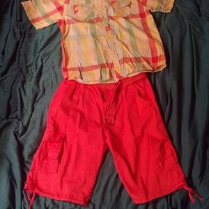 Men's short and shirt outfits